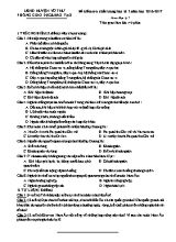Đề kiểm tra chất lượng học kỳ 2 môn Địa lý Lớp 7 - Năm học 2016-2017 - Phòng GD & ĐT Vũ Thư